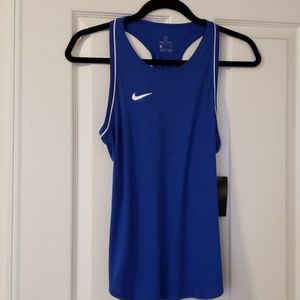 Blue nike tank with defect